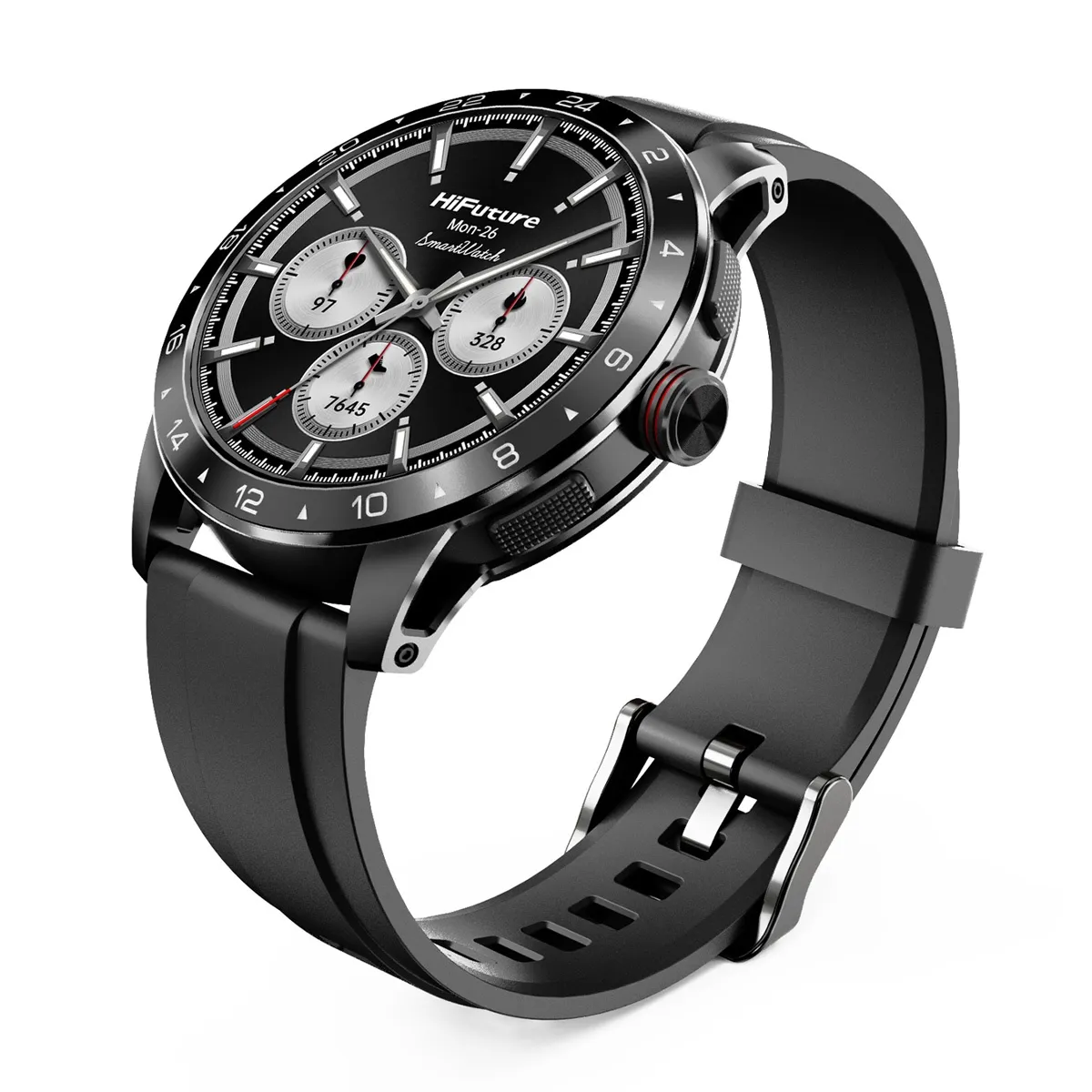 HiFuture Flex2 Smartwatch  Black  10Day Battery  IP68