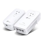 TPLINK AV1300 GIGABIT PASSTHROUGH POWERLINE WIFI STARTER KITGBE3 3YR