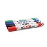 WHITEBOARD MARKER ASSORTED COLOURS WALLET 4