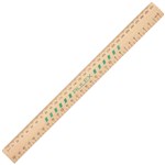 CELCO RULER UNPOLISHED WOOD 300MM
