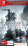 ASSASSINS CREED 3 REMASTERED AND ASSASSINS CREED LIBERATION DUAL PACK CODE IN BOX