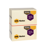 MARBIG REPOSITIONAL NOTES 100 SHEET 75 X 125MM YELLOW PACK 11