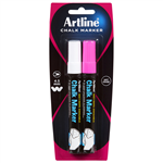 ARTLINE CHALK MARKER 2MM BULLET ASTD 2PK