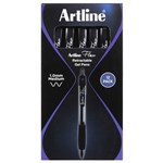 ARTLINE FLOW RETRACTABLE PEN BLACK