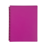 MARBIG DISPLAY BOOK REFILLABLE 20 POCKET A4 PINK