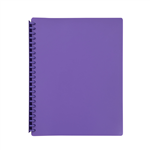MARBIG DISPLAY BOOK REFILLABLE 20 POCKET A4 PURPLE