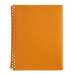 MARBIG DISPLAY BOOK REFILLABLE 20 POCKET A4 ORANGE