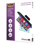 FELLOWES ENHANCE LAMINATING POUCH MATTE 80 MICRON A3 CLEAR PACK 99