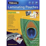 LAMINATING POUCHES FELLOWES A4 100 MICRON GLOSS PK99