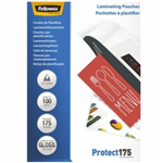 LAMINATING POUCHES FELLOWES A4 175 MICRON GLOSS PK99