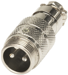 2 PIN LINE MALE MICROPHONE CONNECTOR