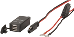 1224VDC DUAL USB CHARGER WITH VOLTAGE DISPLAY