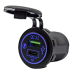 FAST CAR CHARGER CONVERTER 12V DC TO QC 30 AND 36W PD