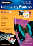 LAMINATING POUCH FELLOWES A3 80 MICRON GLOSS 50PK