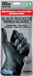BLACK ROCKET NITRILE GLOVES EXTRA LARGE PK9