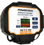 BATTERY CHARGER 61224V 8AMP 7STEP
