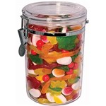 CONNOISSEUR STORAGE CANISTER ACRYLIC ROUND 18 LITRE CLEAR
