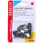 ESSELTE NALCLIP REFILLS SMALL SILVER PACK 49