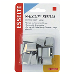 ESSELTE NALCLIP REFILLS LARGE SILVER PACK 24