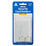 KEVRON SECURITY CARD HOLDER CLEAR PACK 1