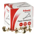 ESSELTE PAPER PAPER FASTENER 9MM BRASSED STEEL BOX 199