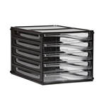 ESSELTE DESKTOP FILING 5 DRAWERS A4 BLACK FRAME