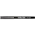ARTLINE 200 FINELINER PEN 04MM BLACK