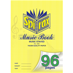 SPIRAX 244 MUSIC BOOK 96 PAGE A4 A4 8MM STAVE M896 96PG