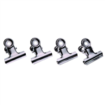 ESSELTE BULLDOG CLIP 75MM SILVER PACK 5