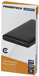 10000MAH POWER BANK WITH USBC PD AND USBA PORTS  BLACK