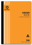 OLYMPIC 740 ORDER BOOK CARBONLESS DUPLICATE 50 LEAF A3
