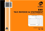 OLYMPIC 728 INVOICE AND STATEMENT BOOK LANDSCAPE DUPLICATE 50 LEAF A4