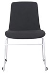 TEMPO VISITOR CHAIR  BLACK FABRIC  MODERN OFFICE SEATING