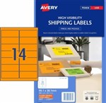 Avery L7163FO HiVis Fluoro Orange Shipping Labels