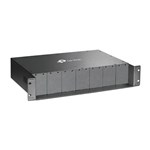 TPLINK 14slot Rackmount Chassis for 14 media converters hotswap power supply and the media converter single power supply optional redundant powe