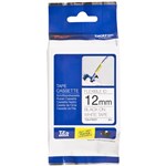 Brother 12mm Flexible TZe Tape Black on White