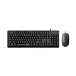 Rapoo X130pro Wired Keyboard  Mouse Combo  Black