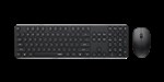 Rapoo Wireless Retro Keyboard  Mouse Combo  Black