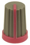 HK GREYRED PUSHON KNOB FOR 18T SPLINE SHAFTS