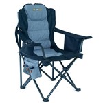 OZTR BIG BOY CAMPING CHAIR 220KG RATED BLACK