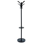 ALBA BRIO Coat Rack Black  Stylish  Sturdy Entryway Solution