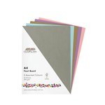 Assorted Colour Pearl Board Pack  25 Sheets
