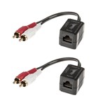 LINDY 100M CAT6 RCA STEREO AUDIO EXTENDER  GERALDTON