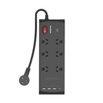 MONSTER 6PORT SURGEUSB BLACK