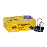 MBG FOLD BACK CLIPS 19MM BX 12