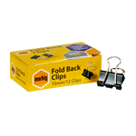 MARBIG FOLDBACK CLIPS 15MM BOX 11