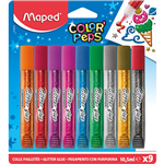 MAPED GLITTER GLUE 105ML TUBES PACK 8