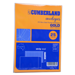 CUMBERLAND C5 ENVELOPES POCKET PLAINFACE STRIP SEAL 85GSM 162 X 229MM GOLD PACK 24