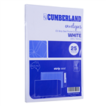 CUMBERLAND C5 ENVELOPES POCKET PLAINFACE STRIP SEAL 85GSM 162 X 229MM WHITE PACK 24