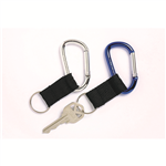 REXEL ID CARABINER KEY RINGS BLUESILVER PACK 1